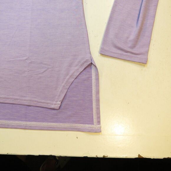 FOOTJOY Purple 1/4 ZIP JERSEY SHIRT Women L  LAS VEGAS COUNTRY CLUB GOLF - Picture 3 of 6